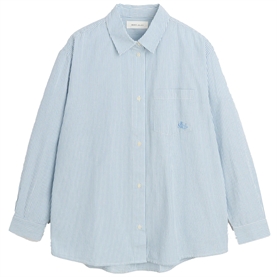 Skall Studio Edgar Skjorte Oxford, Light Blue/White