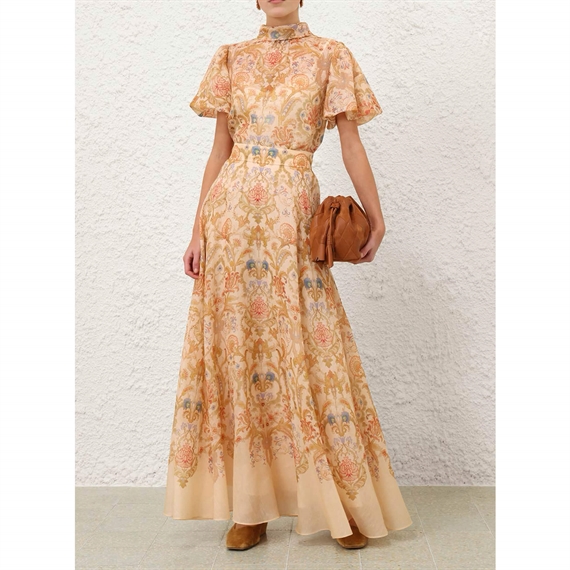 Zimmermann Valiant Circle Nederdel, Cream Toile