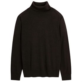Skall Studio Amara T-neck Strik, Dark Brown
