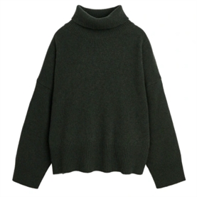 Skall Studio Silene T-neck Strik, Dark Green