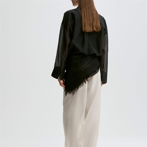 By Malene Birger Derris Silkeorganza Skjorte, Sort