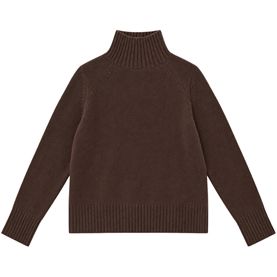 Allude Rullekrave Cashmere Strik, Brun