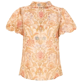 Zimmermann Valiant Bubble Bluse, Cream Toile