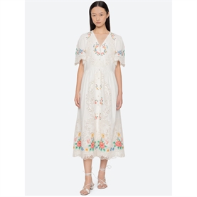 Sea New York Astrid Embroidery Kjole, Multi
