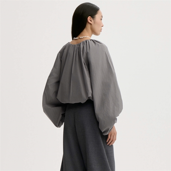 By Malene Birger Semara Bluse, Grey Stripe