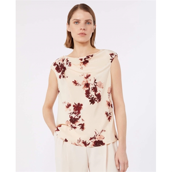 Max Mara Studio MSTPIOGGIA Top, Bordeaux