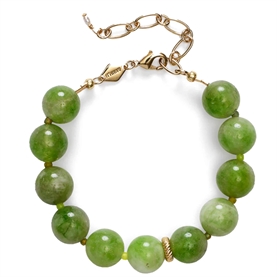 Anni Lu Ball Armbånd, Sage Green 