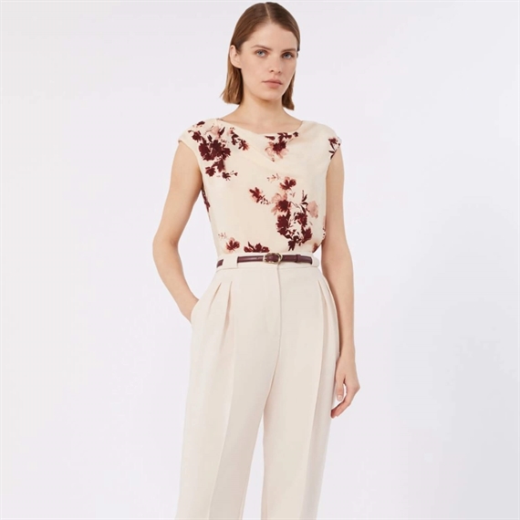 Max Mara Studio MSTPIOGGIA Top, Bordeaux