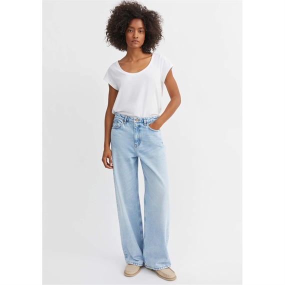 Skall Studio Willow Wide Jeans, Worn Light Blue