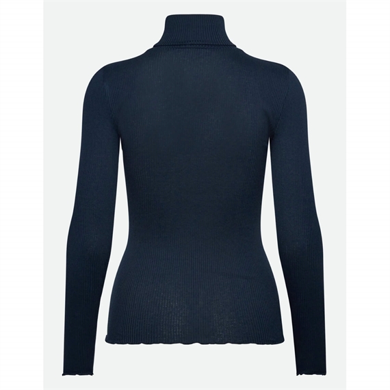 Rosemunde RWBeatha Silk Rullekrave T-shirt, Navy