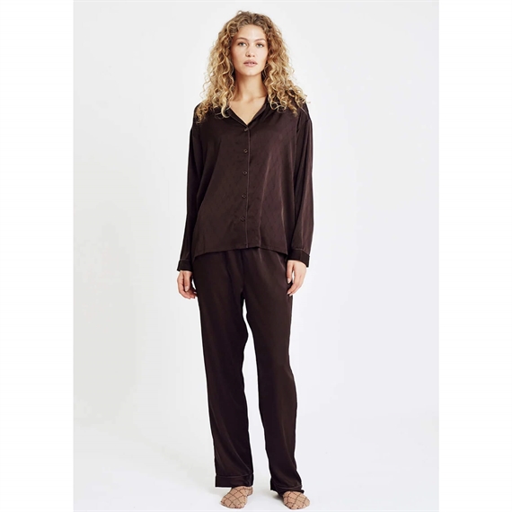 Hype The Detail Satin Pyjamas, Brun