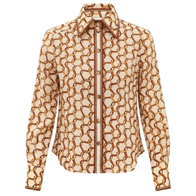 Zimmermann Fitted Skjorte, Cream Ribbon