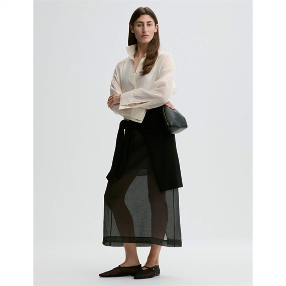 By Malene Birger Derris Silkeorganza Skjorte, Soft White