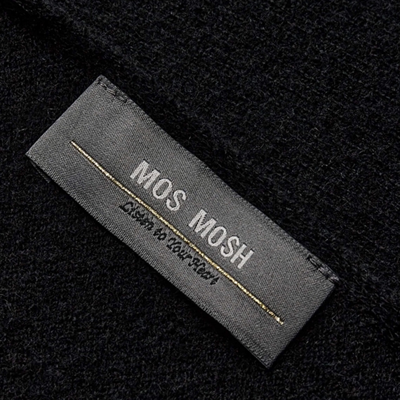 Mos Mosh Enata Cashmere Strik Tørklæde, Sort