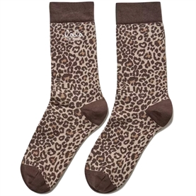 Lala Berlin Socks 2, Cotton Mix Brown Leo