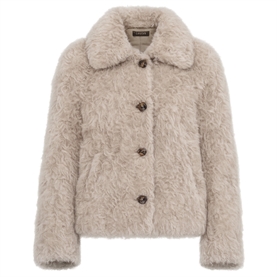 Utzon JULEE Lacon Teddy Jakke, Silver Mink