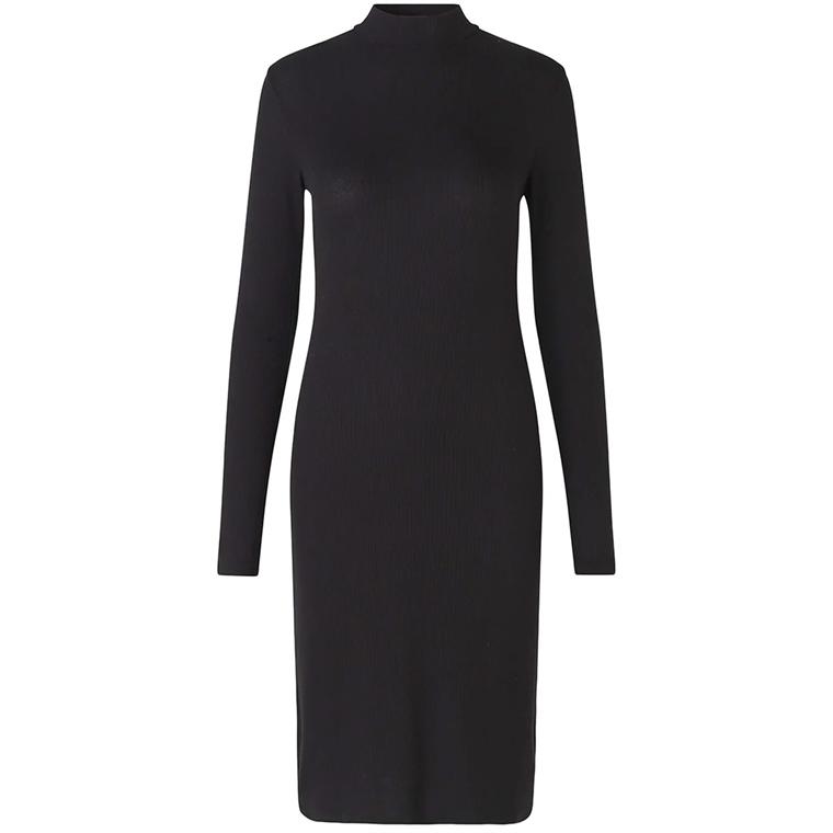 Modström Krown LS T-neck Kjole, Sort
