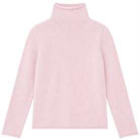 Allude Rullekrave Cashmere Strik, Lyserød