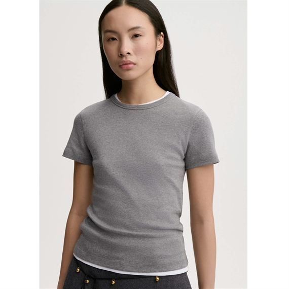 By Malene Birger Alicia T-Shirt, Grey Melange