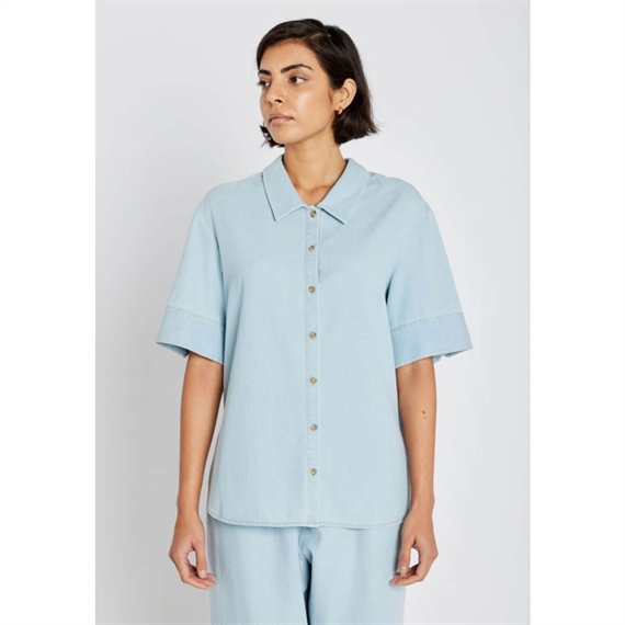 Heartmade HMMatea Skjorte, Light Blue Denim
