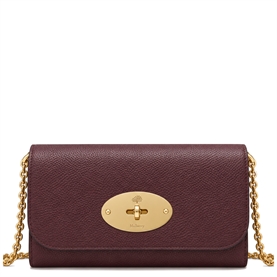 Mulberry Lily Chain Wallet Oxblood