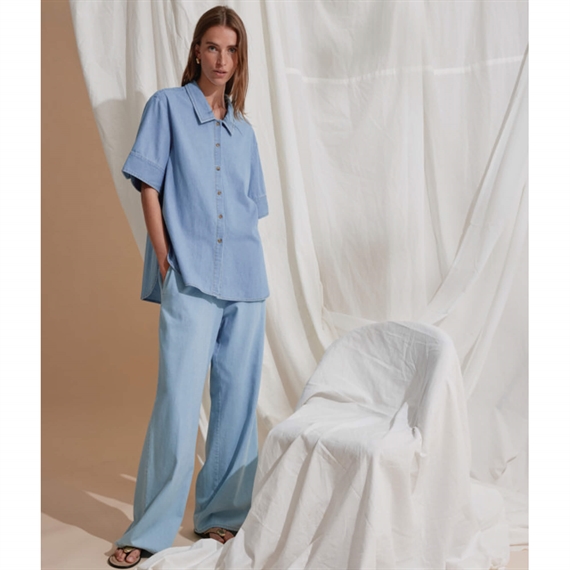 Heartmade HMMatea Skjorte, Light Blue Denim