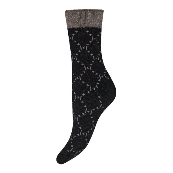 Hype The Detail Cosy Logo Strømper, Sort