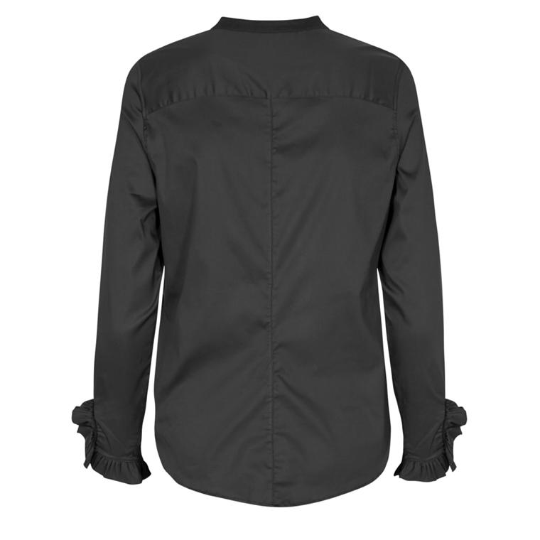 Mattie Sustainable Shirt, Black - Mos Mosh 