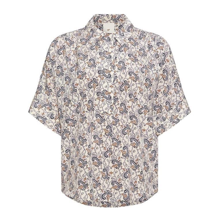 Heartmade Melan Skjorte, Butterfly Print