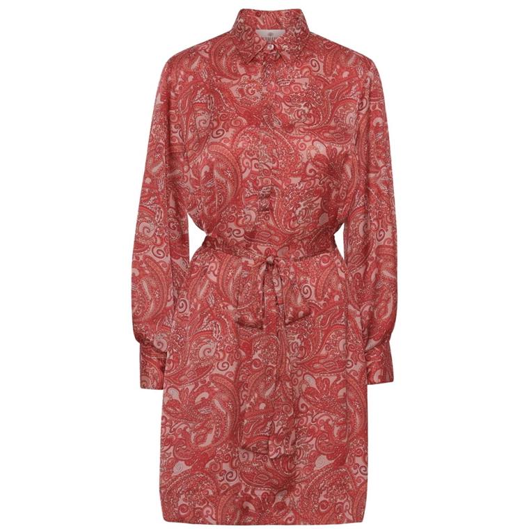 Karmamia Millie Kjole, Cerise Paisley