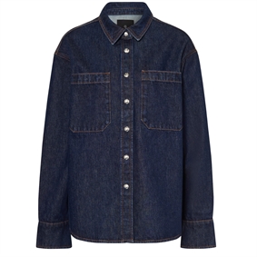 Anine Bing Samy Shirt, Unwashed Blue