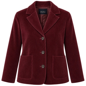 'S Max Mara SMMMARANTA Jakke, Bordeaux
