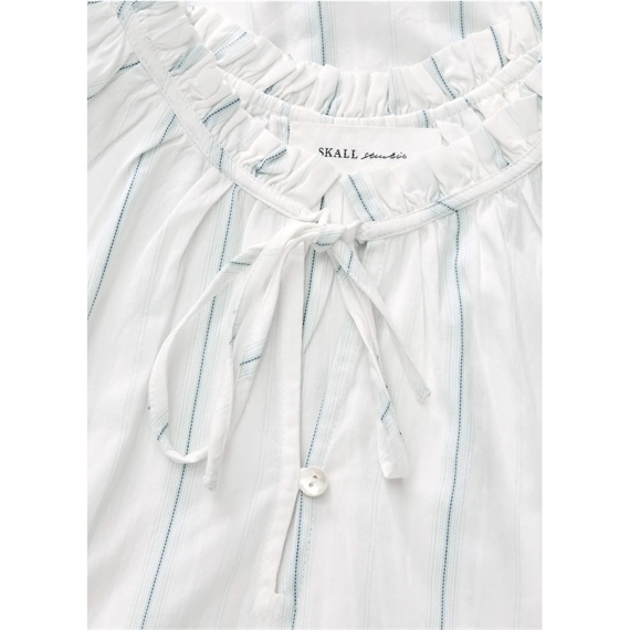 Skall Studio Gabrielle Bluse, White/Navy Stripe