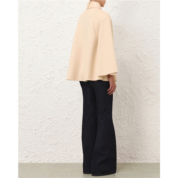 Zimmermann Valiant Pussybow Jakke, Cream