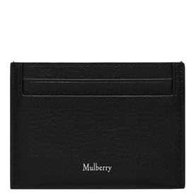 Mulberry Credit Card Slip Black Small Classic Grain 