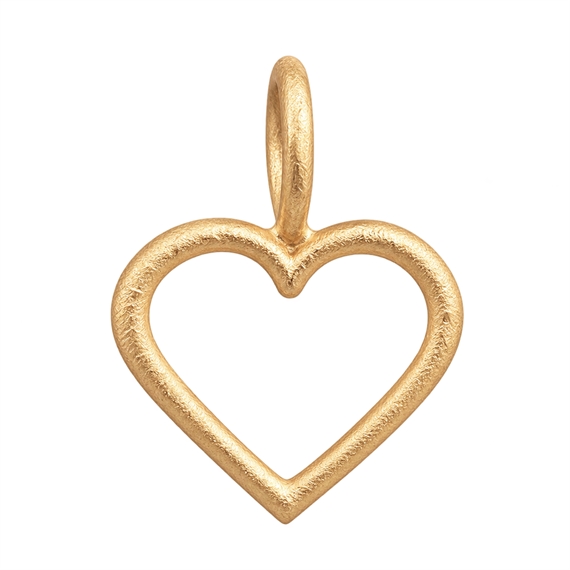 Dulong Heart Vedhæng Amulet, 18K Guld
