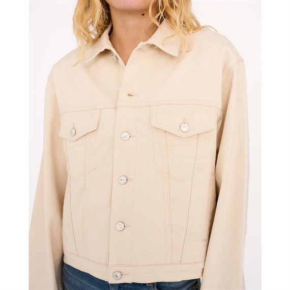 IVY-Janice Denim Jakke Wash Rigid, Ecru