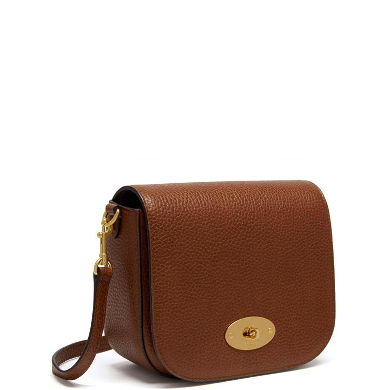 Mulberry Small Darley Satchel Oak Natural Grain