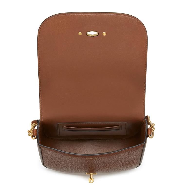 Mulberry Small Darley Satchel Oak Natural Grain