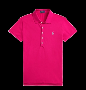 Polo Ralph Lauren Slim Fit Stretch Polo Shirt, Pink Sky