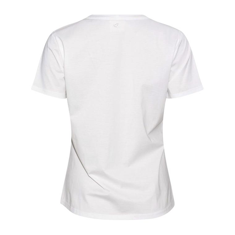 Efia T-Shirt, Hvid/Blå - Heartmade