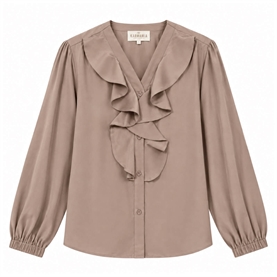 Karmamia Sophia Bluse, Semi Rich Tan