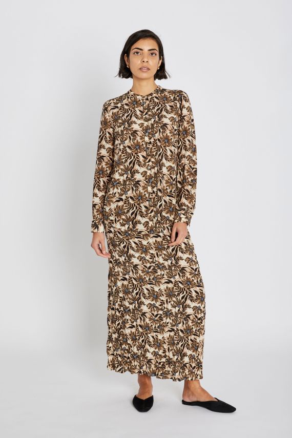 Heartmade HMSican Maxi Nederdel, Shitake Print