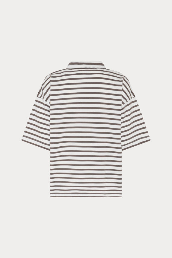 Heartmade Erun T-shirt, Walnut Stripe