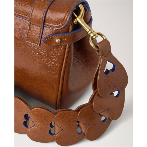 Mulberry Heart Woven Strap Oak-Pigment Blue 