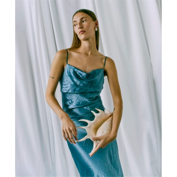 Copenhagen Muse CMSASHA Kjole, Blue Mirage