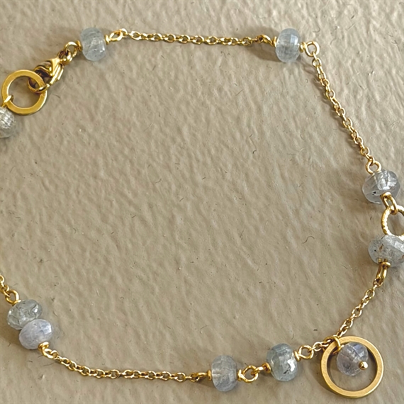 Dulong Piccolo Armbånd Grå Safir, 18K Guld