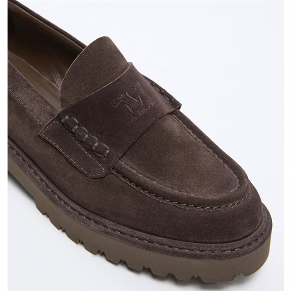 Max Mara MXAAFELIO Loafers, Dark Brown