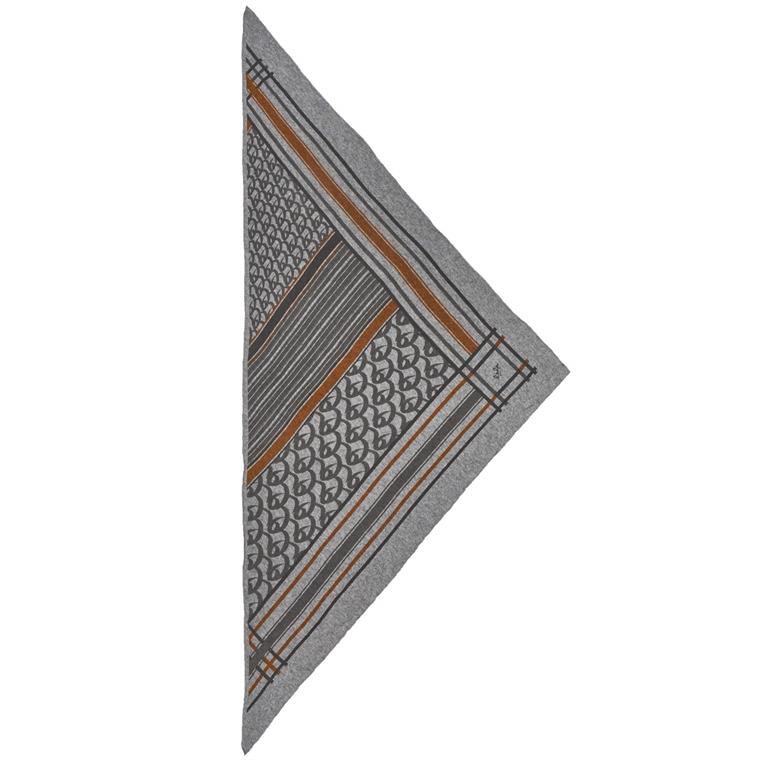 Triangle Stripe Monogram M, Grå - Lala Berlin