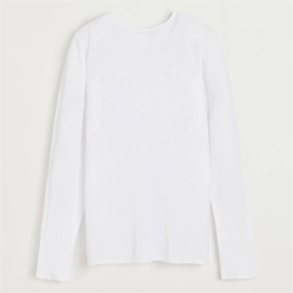 Aiayu Gentle Long Sleeve Bluse, Hvid